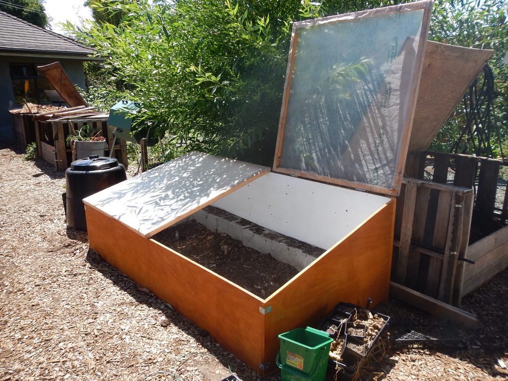 New cold frame in our teaching garden