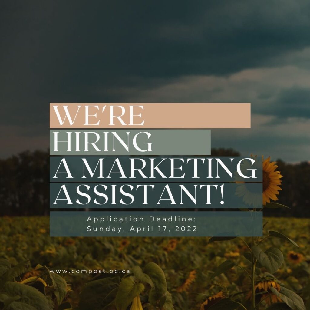 We’re Hiring: Marketing and Communications Assistant (Funding Dependent)